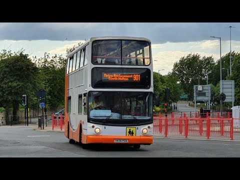 EURO 2 BEAST: Route 901 | V436PDA/815 - Gateshead Central: Dennis Trident/Alexander ALX400