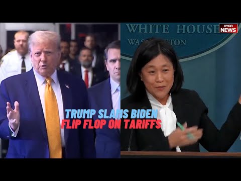 Trump SLAMS Biden TOTAL FLIP FLOP on Tariffs, eating our lunch; tariffs Biden criticized in 2020
