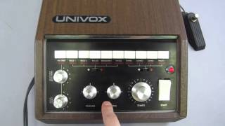 Video thumbnail for Univox SR-55 Analog Drum Machine 1970s Japan by Busby Antiques