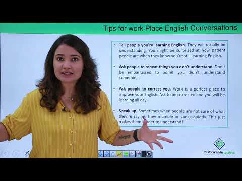 Tips for work place English Conversation