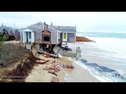 03-04-18 Sandwich, MA -Home On Brink Of Falling Into Ocean Following Nor’easter