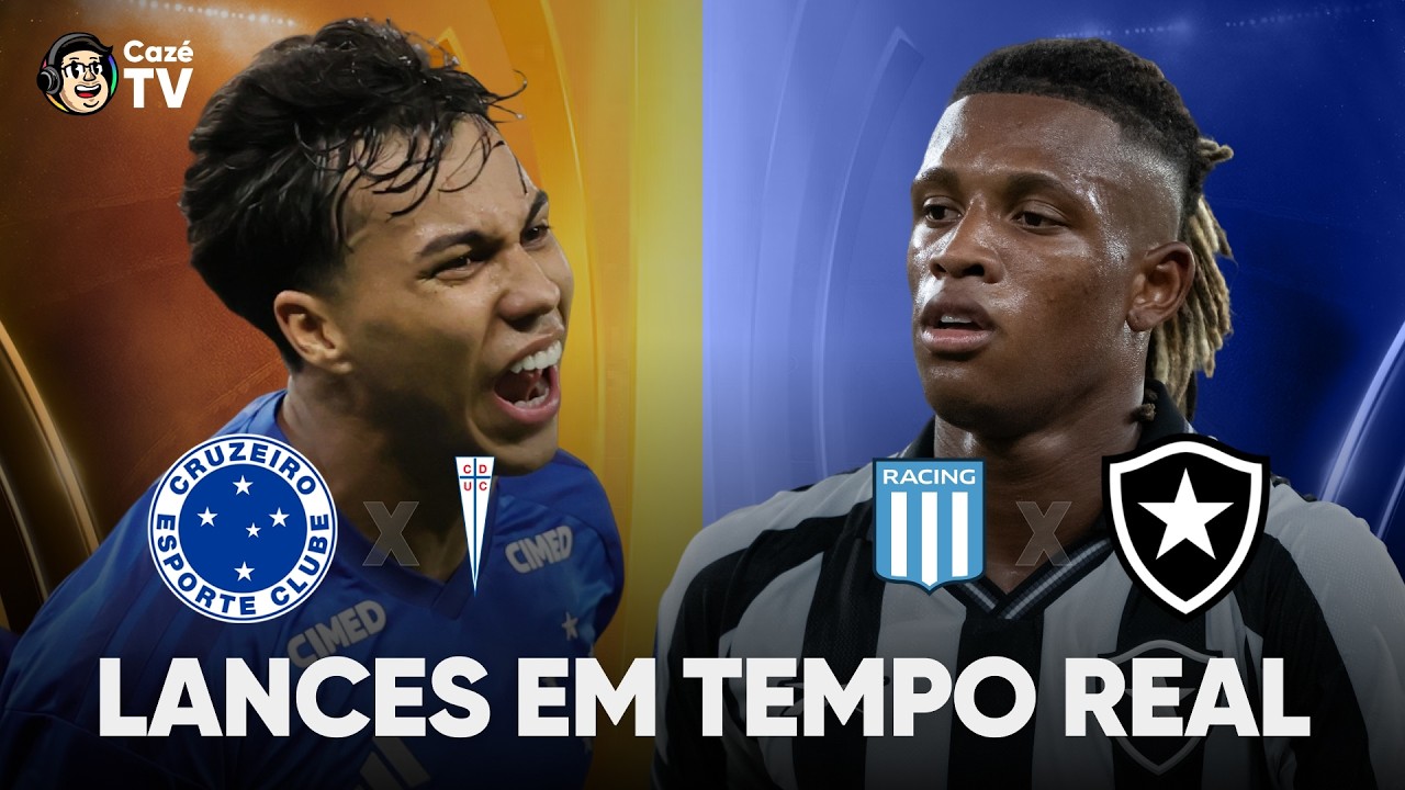 CRUZEIRO X UNIV. CATÓLICA E RACING X BOTAFOGO | LANCES EM TEMPO REAL | NOCHE DE COPA