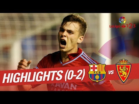 Resumen de FC Barcelona B vs Real Zaragoza (0-2)