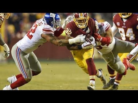 Samaje Perine vs Giants (Thanksgiving) - 130 Yards! BRUISER! | 2017-18 NFL Highlights HD