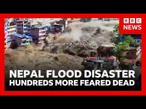 Hundreds more tourists and locals feared dead after devastating flash floods in Nepal | BBC News