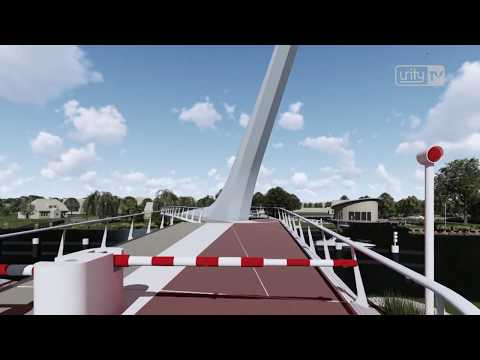 Bijzondere fietsbrug De Navigator verbindt Oegstgeest en Katwijk