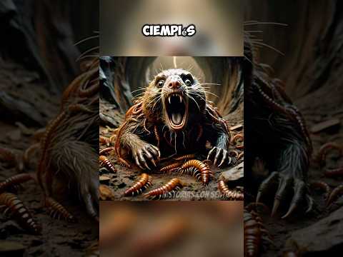 Numerous centipedes attacked the poor mole #animalrescue #ia #short