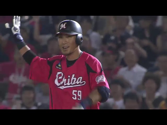 【4回裏】マリーンズ・細谷 必死に食らい付き右方向へのエンドラン成功!! 2016/9/2 M-L