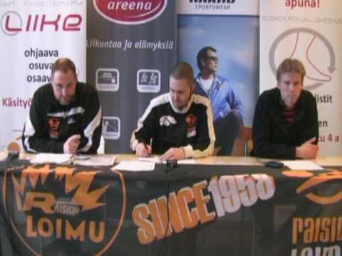 Loimu - Isku-Volley - 1. pronssipeli - lehdistötilaisuus