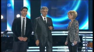 Andrea Bocelli &amp; his son Amos (on piano) - &quot;Love Me Tender&quot; - live on German TV, April 13, 2013