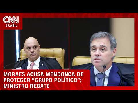 Moraes acusa Mendonça de proteger “grupo político”; ministro diz que material está disponível