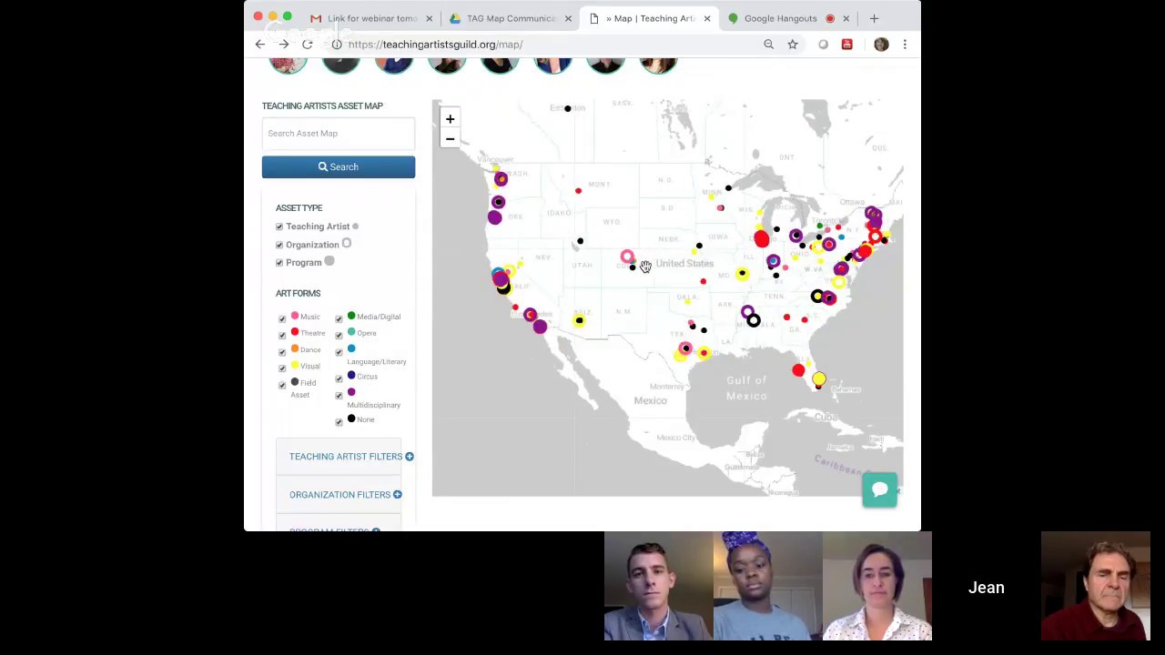 Teaching Artists Asset Map Webinar