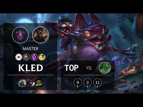 Kled Top vs Zac - KR Master Patch 10.5