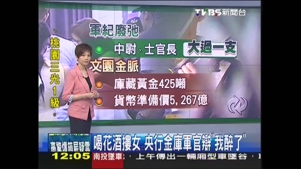 喝花酒摟女 央行金庫軍官辯「我醉了」