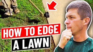 How to edge a lawn with a string trimmer...aka weed eater, weed whacker