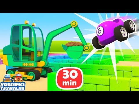 Çizgi film izle! Yardımcı Arabalar - seçkin bölümler! Bebekler için araba oyunları