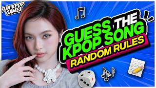 ⭐️🎲GUESS THE KPOP SONG BY THE RANDOM RULE | KPOP QUIZ - FUN KPOP GAMES 2026