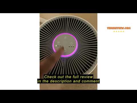 FULMINARE Air Purifiers for Bedroom H13 True HEPA Air Filter Quiet Air Cleaner With Night Light Portable Small Air Purifier for Home, Office, Living Room (White 2 Pack) video review thumbnail