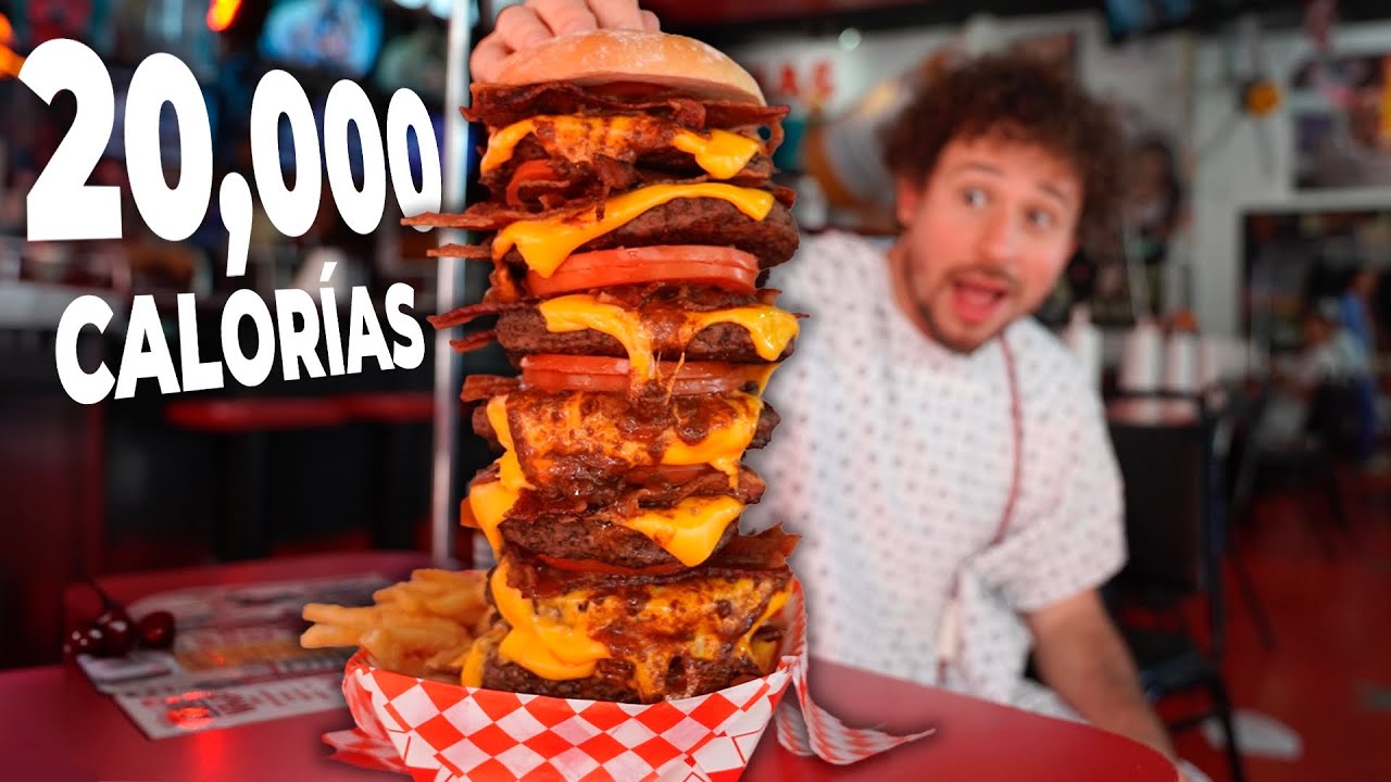 The restaurant with the MOST CALORIES in the world. Everything is huge! 🍔😱