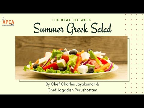 How to make Summer Greek Salad with Chef Jagadish Purushottam & Chef Charles Jayakumar!