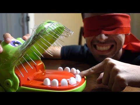 EXTREME BLINDFOLD CROCODILE DENTIST CHALLENGE!!! *DO NOT ATTEMPT*