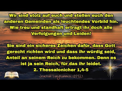 Durch Leiden bewährte Gläubige warten auf den HERRN - Joachim Langhammer (1992)