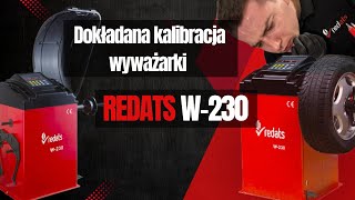 Wyważarka REDATS W-230 – dokładna kalibracja | Odległość, średnica, czujniki niedoważenia