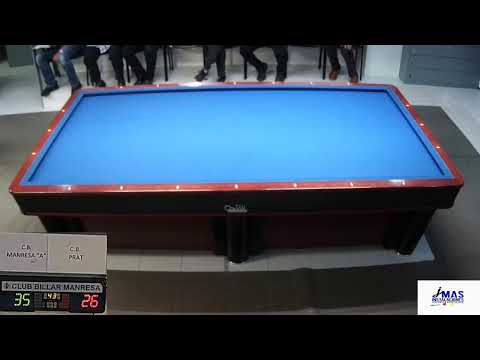 LLIGA 3 BANDES 2ª DIV. :JOSE LUIS GONZALEZ(CB MANRESA A)-JORGE SANCHEZ(CB PRAT A)