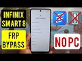Infinix Smart 8 X6525 Frp Bypass Google Account Remove Without Pc Android 13 No Activity Launcher