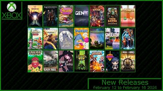 New Xbox  Games for February 12 to February 16 2024