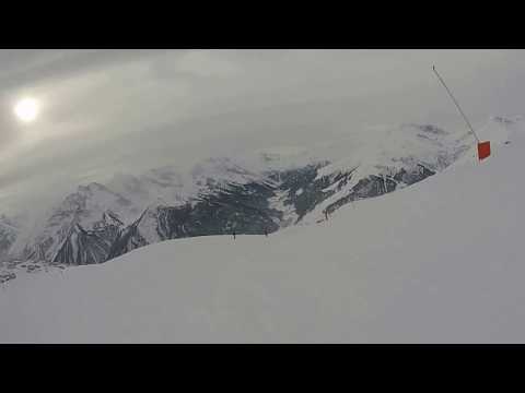 Peter Talentfrei in Mayrhofen - Abfahrt vom Horbergjoch 10.12.2017
