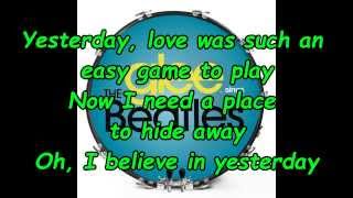 Glee Cast - Yesterday + Lyrics