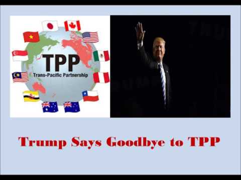 ‘Goodbye’ says President-elect Trump to the TPP Video
