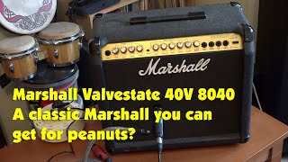 Video thumbnail for Marshall Valvestate 40V 8040 A classic Marshall you can get for peanuts? by Matthew North Music