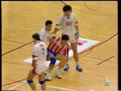 1993/94.- Atlético Madrid Alcobendas 23 Vs. GD TEKA Santander 23 (Liga ASOBAL - Jª 1)