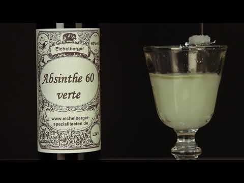 How to serve absinthe the right way: Eichelberger Absinthe 60 Verte