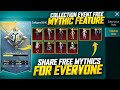 Share Free 10 Mythic For Everyone | New 3.2 Update Top Feature | Collection Level Trick| PUBGM