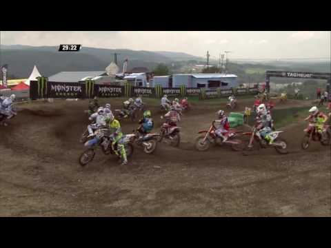 Samuele Bernardini crash MXGP of Czech Republic MX2 Race 1 - 2016