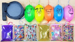 Making GLOSSY slime with FUNNY BALLOONS AND PIPING BAGS !Satisfying Slime video#526