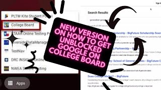 New updated way to unblock School Chromebook with College board!