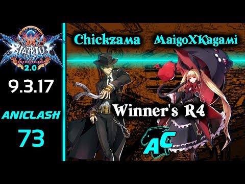 AniClash 73 - Chickzama (Hazama) vs MaigoXKagami (Rachel) Winner's R4 - Blazblue CF 2