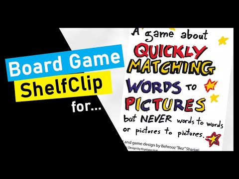 ShelfClips: A game about quickly matching words (Short Board Game Preview)