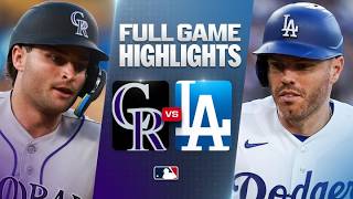 ROCKIES vs. DODGERS: Official Full Game Highlights (July 8) | 2026 MLB Season