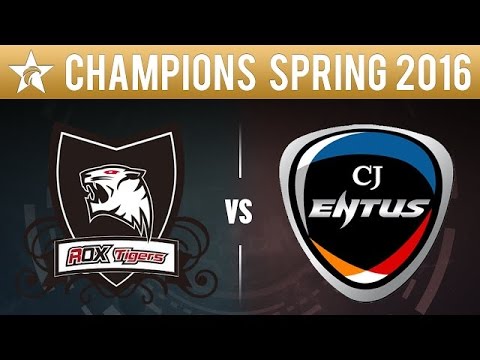 ROX Tigers vs CJ Entus - League Of Legends S6 LCK Spring 2016 Game 1