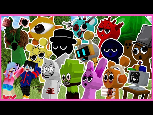Sprunki Minecraft Mod Download New Mod Minecraft Sprunki มายคราฟ New Sprunki phase 1-2 in mod ...