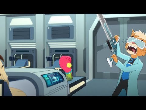 Best Scene | Mad Doctor + Fighting the Fantasy Creatures | Star Trek Lower Decks S03E03