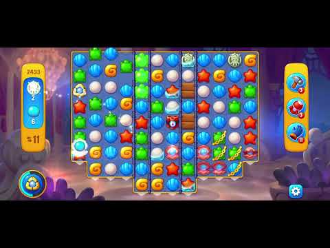 Fishdom 2433 - Hard Level (19 Moves)