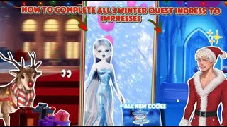 How to complete the Dress To Impress winter quests (+ALL NEW CODES AND PRIZES)