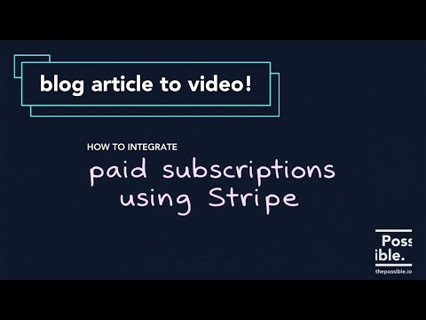 Blog to Video with AI | Build Paid Subscriptions into your product using Stripe (Part 1)