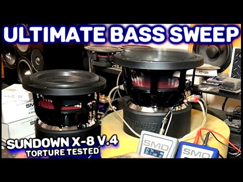 The Ultimate Bass Sweep Torture Testing Sundown Audio 8" Subs - Major Excursion Inside!